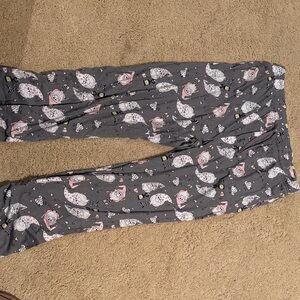 MAD Engine Gray Cartoon Print Pajama Pants
